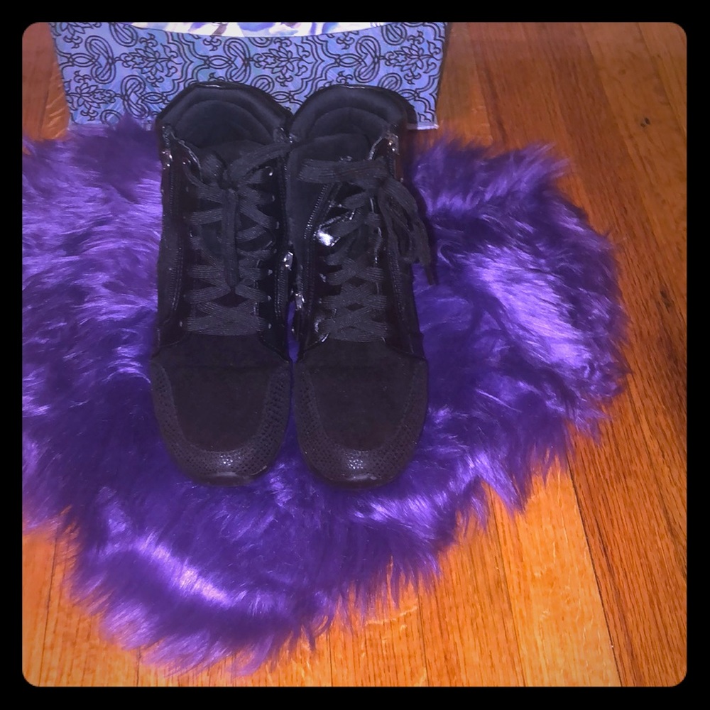Black sneakers